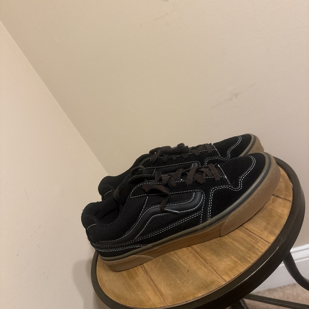 VANS Caldrone Suede Mesh Black Gum Shoes 
Skate Sneakers